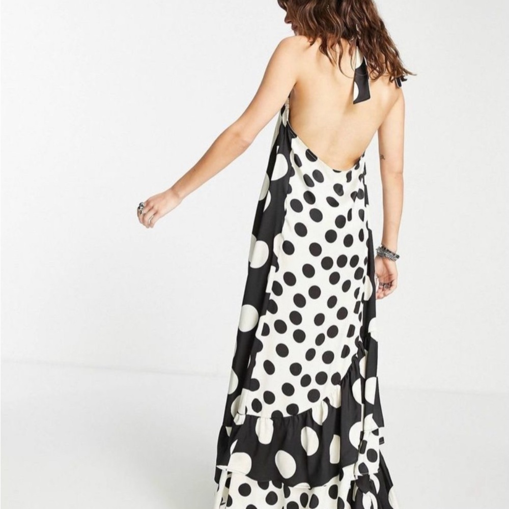 Polka Dot Top Shop Halter Dress
